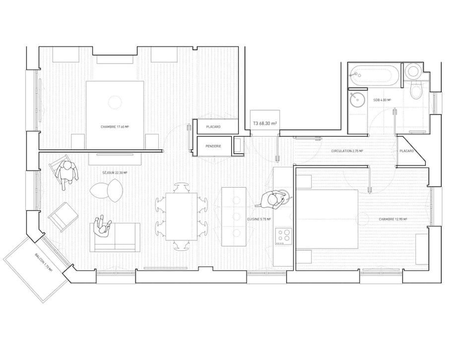 Au Coeur De Trouville. Appartement De 3 Pieces. Kültér fotó